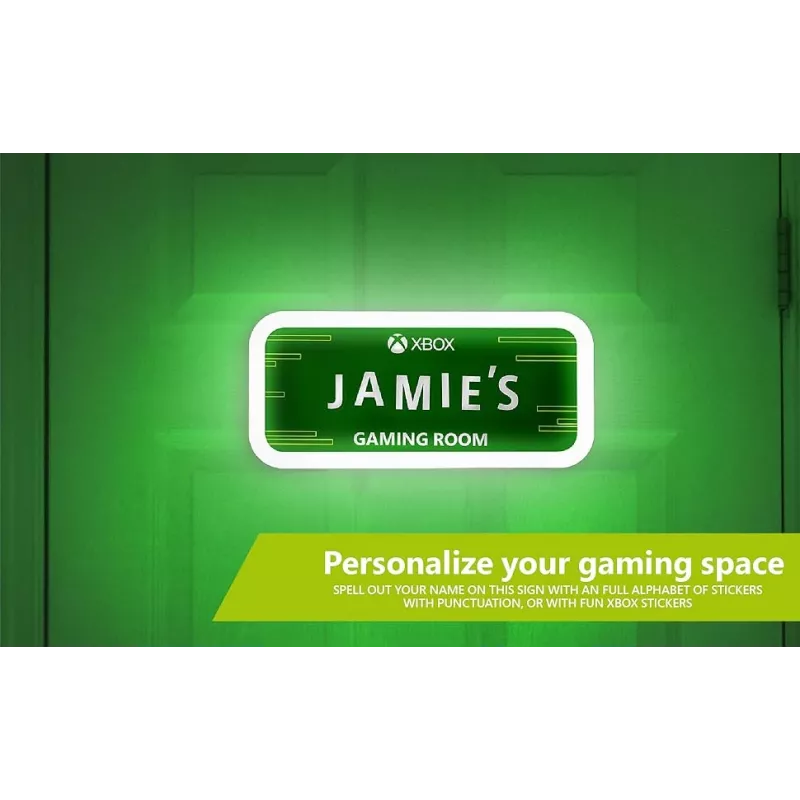 Lámpara de mesa Paladone Light up Room Sign PP11615XBV2 diseño Xbox