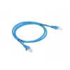 Cable de red LANBERG Cat5e U/UTP RJ-45–RJ-45 azul 1 m, conductor CCA
