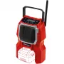 TC-RA 18 Li BT - Solo, radio de obra Rojo/Negro, Bluetooth, sin batería ni cargador