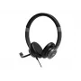 PORT CONNECT | Auriculares estéreo USB PRO ON'R 300 | con cable | on-ear | cancelación de ruido | negro