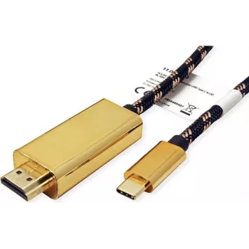 ROLINE 11.04.5847 Adaptador gráfico USB 3840 x 2160 píxeles negro - dorado (11.04.5847)