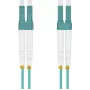 Cable de red helos LC multimodo 1,5 m – cable de red de fibra óptica, conector LC dúplex