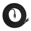Cable USB Baseus Cafule 2m USB C negro gris