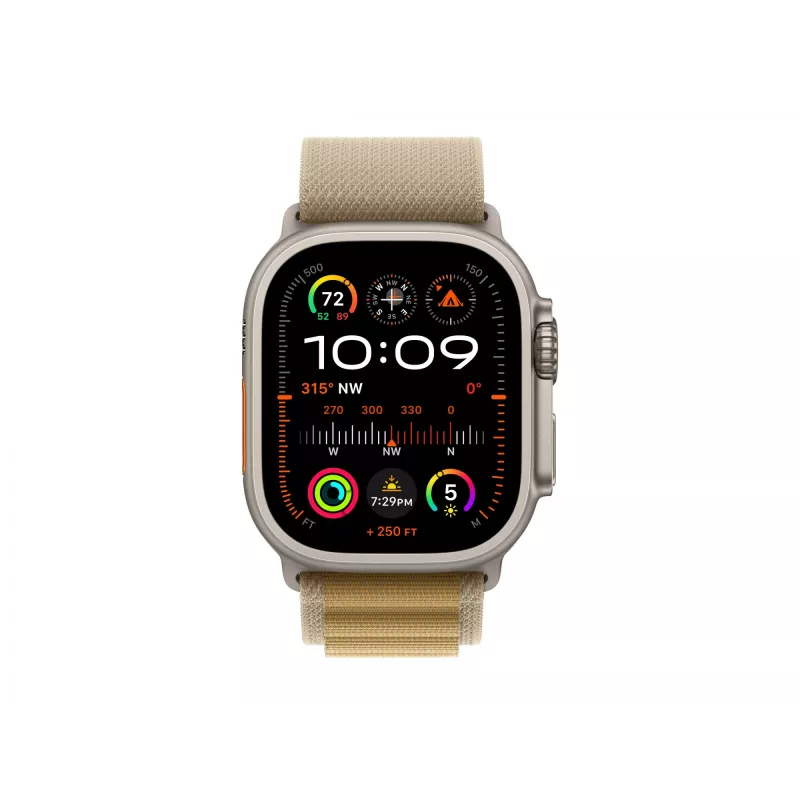 APPLE Watch Ultra 2 GPS + Cellular 49mm carcasa de titanio natural con correa Alpine Loop tan - Small