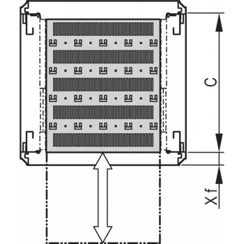 SCHROFF 19SHELF TELE.1U C=500 RAL7021 - Accesorio para rack (21130343)