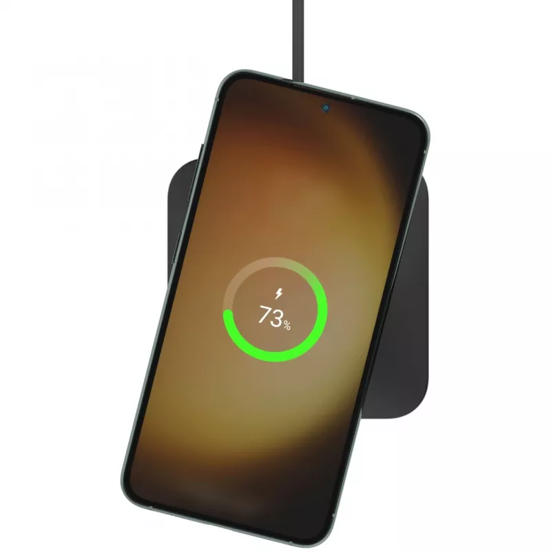 Base de carga inalámbrica Universal Easy Align Qi 15W negra