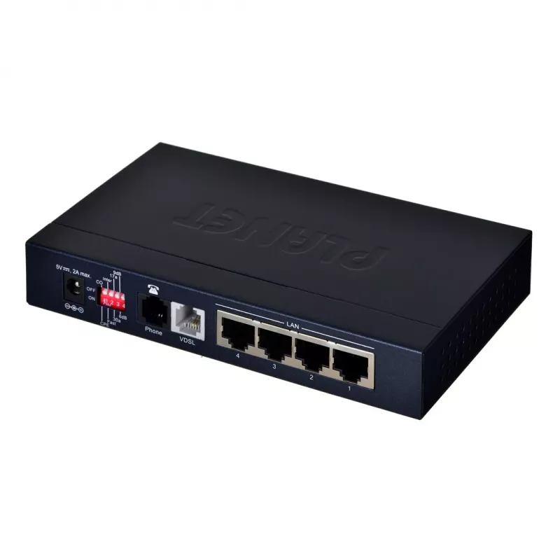 Planet VC-234 puente Ethernet a VDSL2 de 4 puertos, 100/100 Mbps