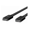Belkin CONNECT - Cable Thunderbolt - 24 pin USB-C (M) reversible a 24 pin USB-C (M) reversible - Thunderbolt 4 - 1,0 m - pasivo, alimentación USB (10