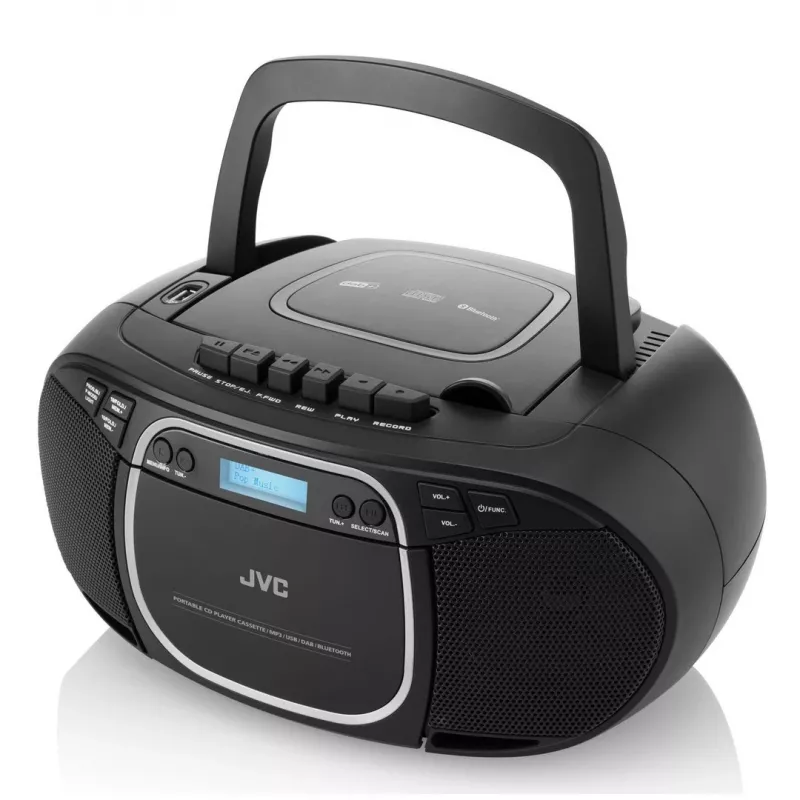 JVC RC-E561B-DAB reproductor de CD negro reproductor de CD portátil