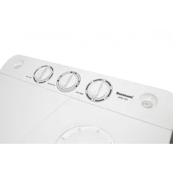 Lavadora semiautomática Ravanson XPB-700 — carga superior, capacidad 4 kg, centrifugado 1400 rpm, blanca