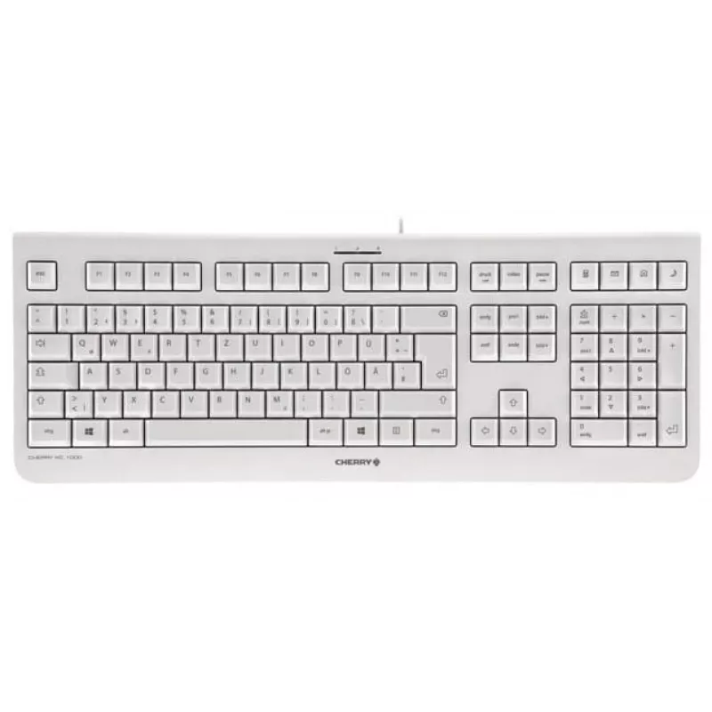 Teclado CHERRY KC 1000 Home USB distribución suiza Gris