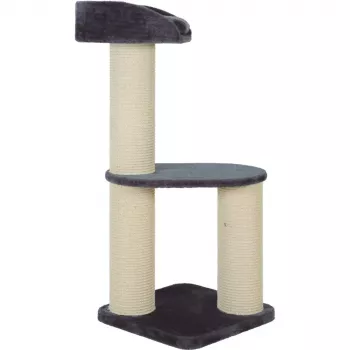 Rascador ZOLUX Big Cat 2 – sisal, 505×505×1120 mm, negro, 15,3 kg