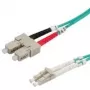 Cable de conexión de fibra óptica VALUE 50/125µm LC/SC OM3 turquesa 5 m