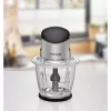 Picadora eléctrica Rommelsbacher MZ 500 — 1,5 L, 500 W, Acero inoxidable negro