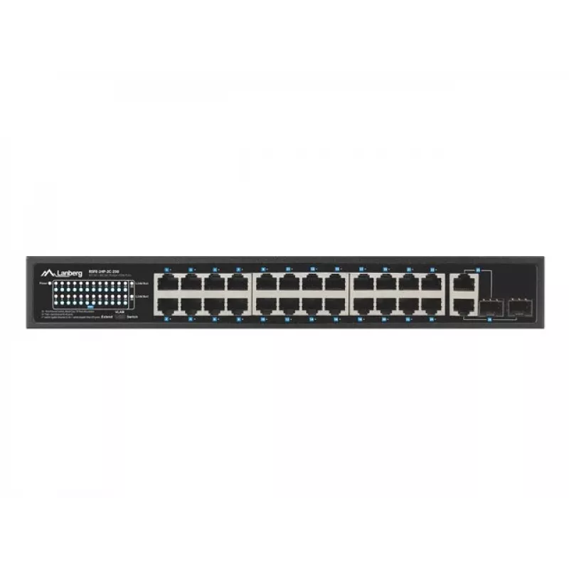 Switch de red Lanberg RSFE-24P-2C-250 no gestionado Gigabit Ethernet (10/100/1000)