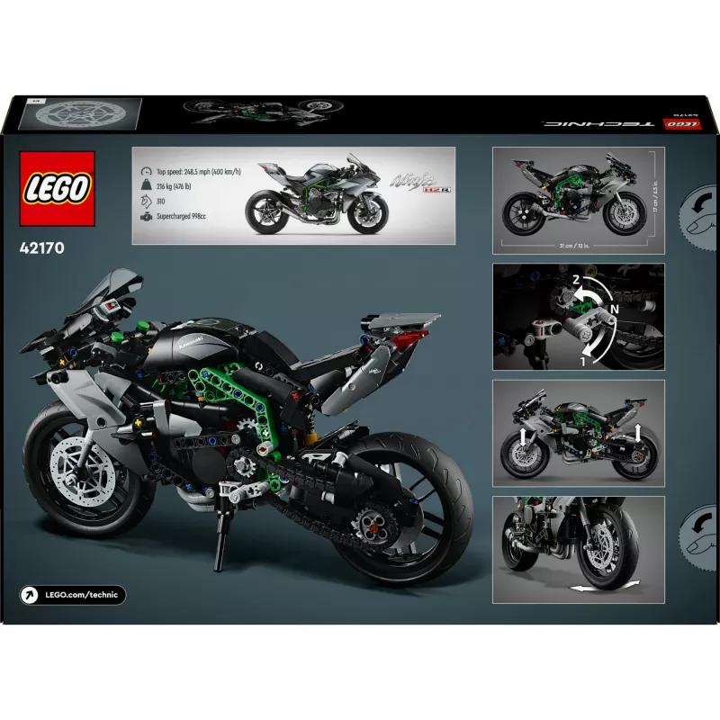 LEGO Technic Kawasaki Ninja H2R 42170 moto