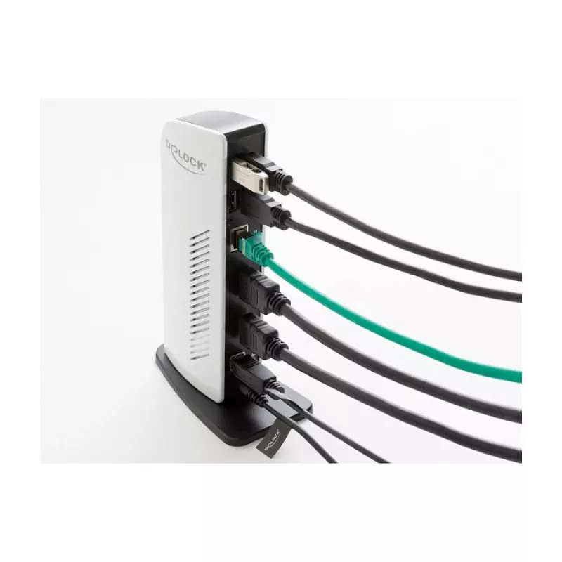 Estación de acoplamiento USB DeLOCK 87771 doble HDMI Full-HD USB 3.2 LAN audio