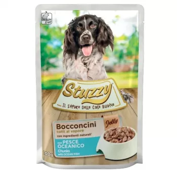 STUZZY pescado de mar en gelatina - Comida húmeda para perros - 100 g