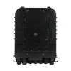 Caja de terminación de fibra óptica Extralink Jennifer 16 hilos negra con conector