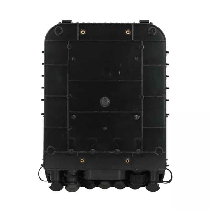 Caja de terminación de fibra óptica Extralink Jennifer 16 hilos negra con conector