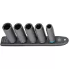Juego de vasos de impacto Hazet 900Slg-SR/5, vasos hexagonales 5 piezas, medidas SW 13–SW 24