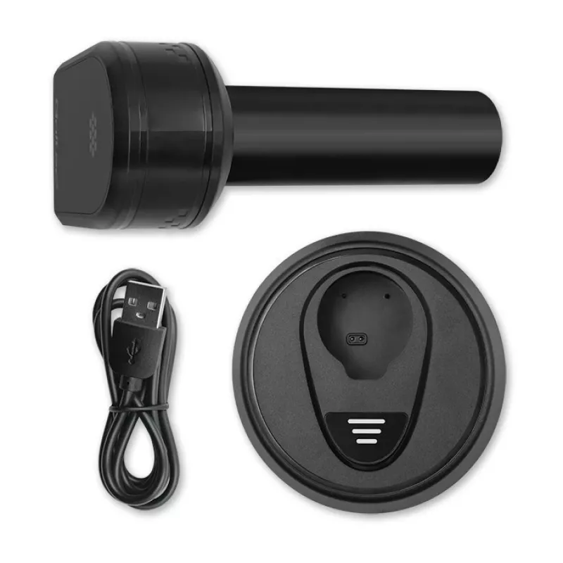 Lector de códigos de barras inalámbrico QOLTEC 50878 1D/2D con base de carga