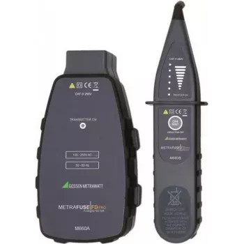 Gossen Metrawatt Detector para fusibles e interruptores automáticos, CAT III 250 V (M660C)
