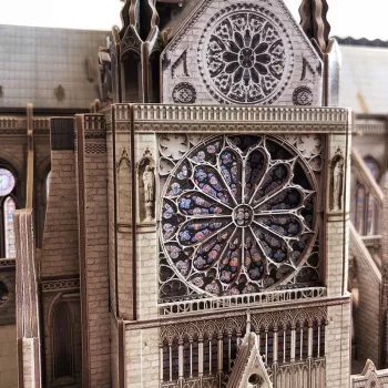 Puzle 3D CubicFun Notre Dame, 293 piezas, maqueta a escala de la catedral