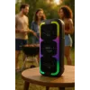 Altavoz estéreo portátil SQUEAK SQ1009 – Bluetooth 5.3, 45 W RMS, 10 h de autonomía, FM, USB, AUX, LED, 1800 mAh, negro