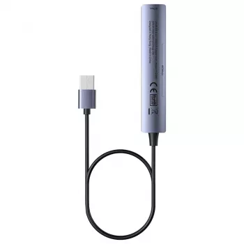 Hub USB Unitek H1208CGY01 — 4 puertos USB 3.0 (5 Gbit/s), compatible con USB 2.0, aluminio