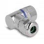 DeLOCK Conector M12 codificación A 4 polos conector hembra 90° en ángulo metal