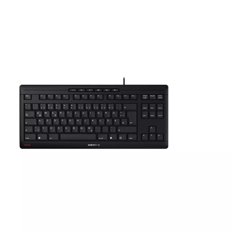 CHERRY STREAM TKL Teclado Universal USB QWERTZ Alemán Negro
