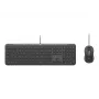 Teclado USB con cable Logitech 920-013343 QWERTZ distribución alemana grafito