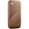 WD My Passport SSD WDBAGF0010BGD - SSD - cifrado - 1 TB - externo (portátil) - USB 3.2 Gen 2 (conector USB-C) - AES de 256 bits - Dorado