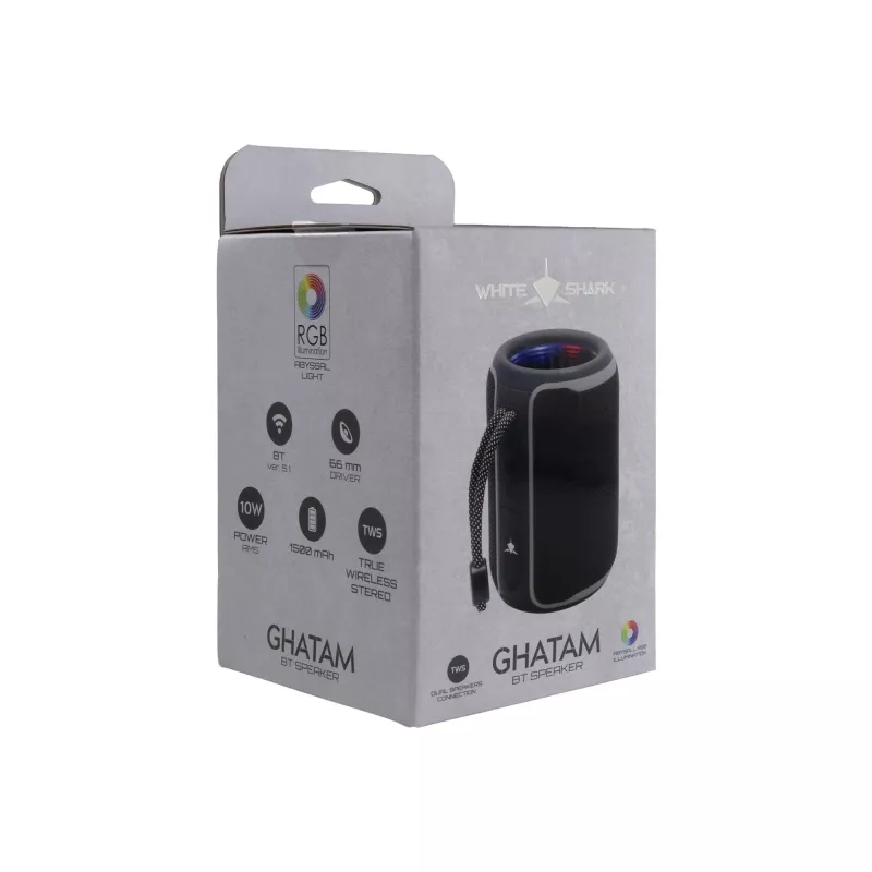 White Shark GBT-3007 Ghatam negro/gris