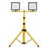 Trípode MACLEAN MCE583 altura ajustable para focos, estructura metálica, amarillo