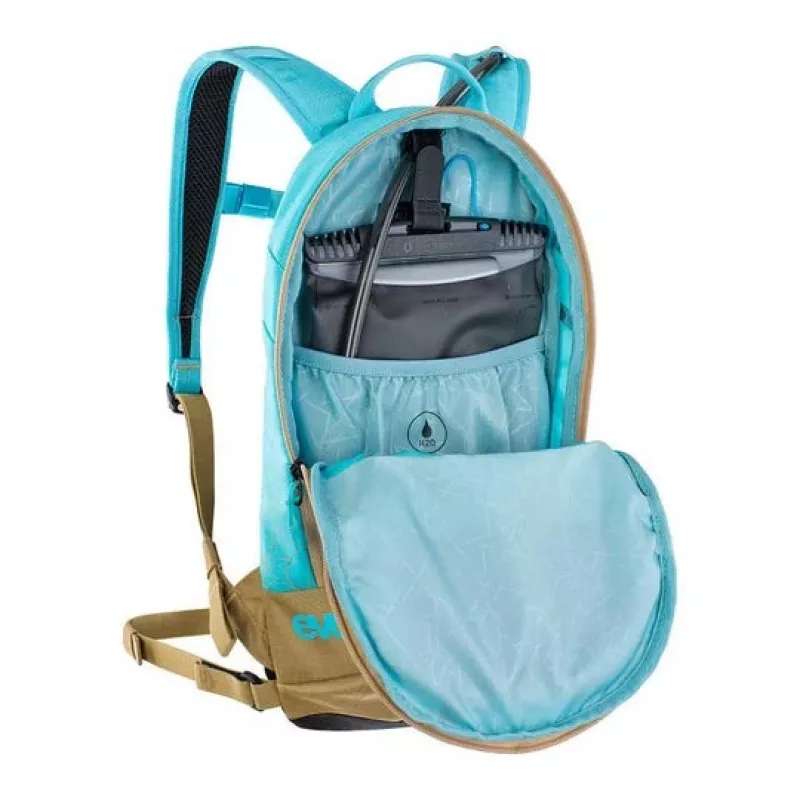 Mochila deportiva EVOC Joyride 4 azul oro 5L bolsa de agua 2L