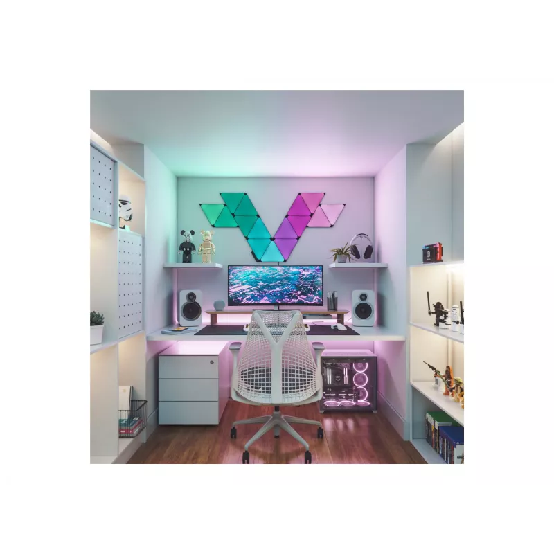 Panel inteligente Nanoleaf NL47-0101TW-3PK Wi-Fi negro 3 uds.