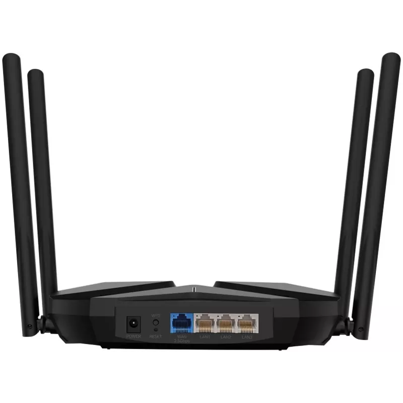 Router de sobremesa MERCUSYS MR85X AX3000 Dualband Wi-Fi 6, 3000 Mbit/s, 4 antenas, 3 puertos Gigabit LAN, negro