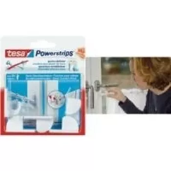 Ganchos de pared adhesivos Tesa Powerstrips 58047, marrón, pack de 4