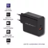 Qoltec 51716 cargador de pared 63 W, USB-C PD + USB QC 3.0, 5-20 V 1,5-3 A, negro