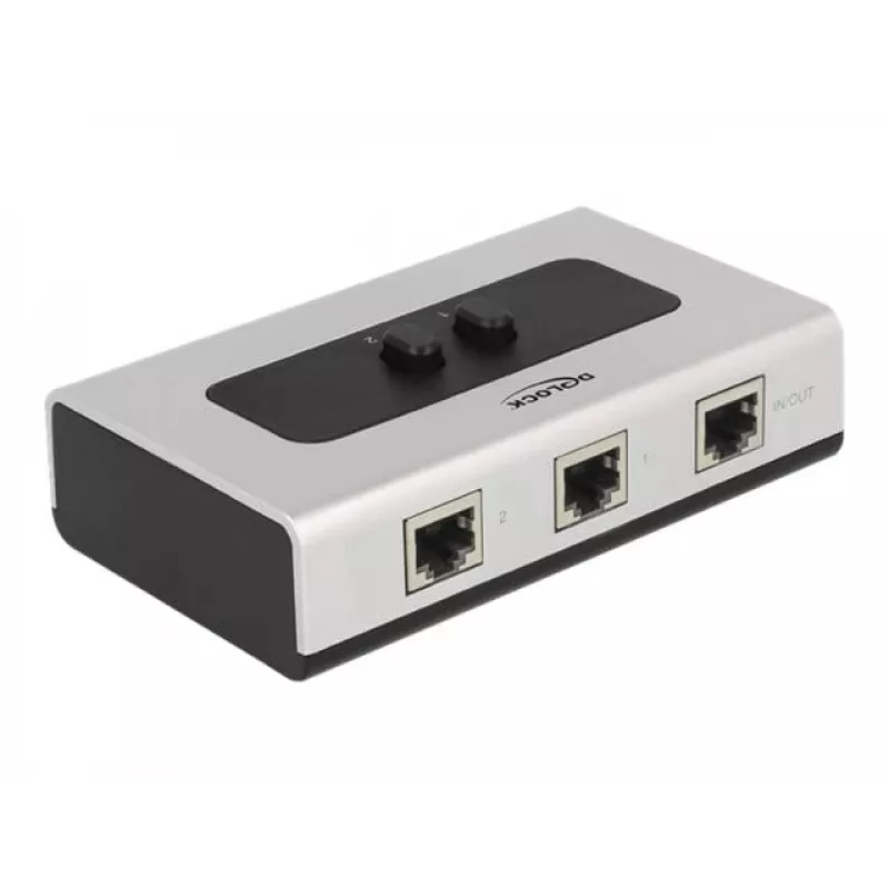 Hub DeLOCK 87673 1000 Mbit/s Negro Gris