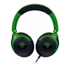 Auriculares gaming con cable Razer Kraken V4 X — supraurales, 20–20000 Hz, cable de 1,8 m, 310 g, negro/verde