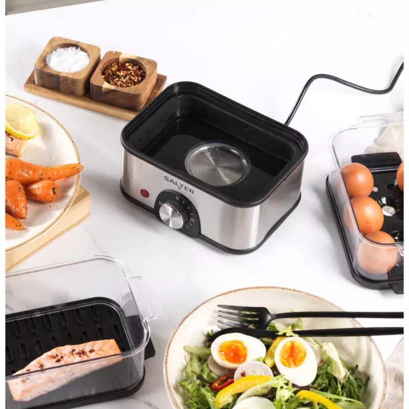 Salter EK5885VDE Vaporera compacta de 3 niveles