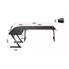 Huzaro Hero 7.0 escritorio gaming de esquina para ordenador, rectangular, fibra de carbono, aluminio, 154×48×72,5 cm, negro