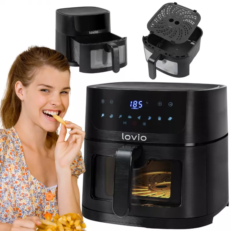 Lovio LVAF002BK PureFry XL Smart 6L negro
