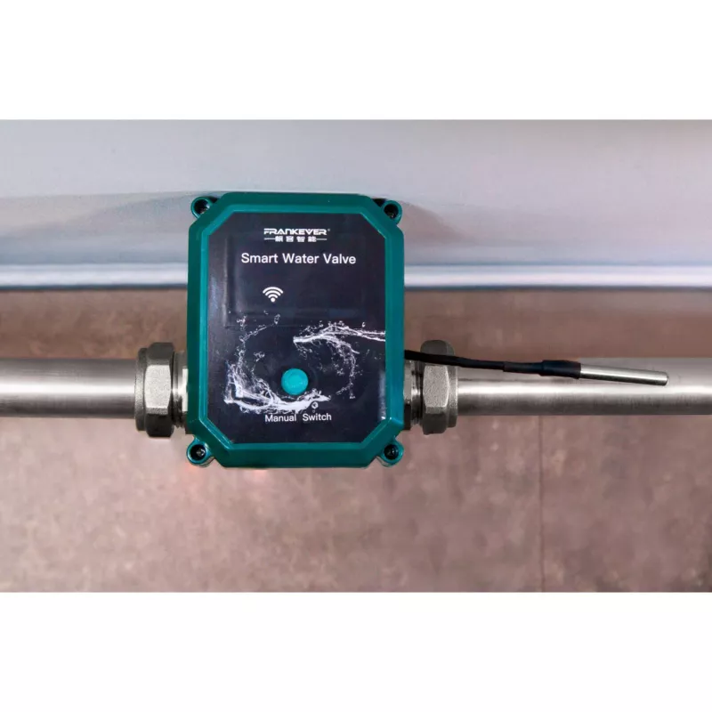 Válvula de agua inteligente Shelly PbS FrankEver DN15 WLAN Bluetooth – válvula de corte motorizada para el control remoto del suministro de agua