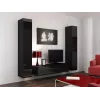 Armario cerrado Cama VIGO '180' 180/40/30 negro/negro brillo