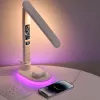 Lámpara de mesa Hawk HW-LAMP03 blanca RGB — lámpara de escritorio LED ajustable con iluminación RGB