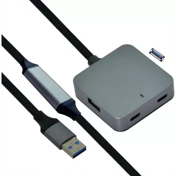 Hub USB VALUE 12.99.1125 USB 3.2 Gen 1 Type-A negro 10 m